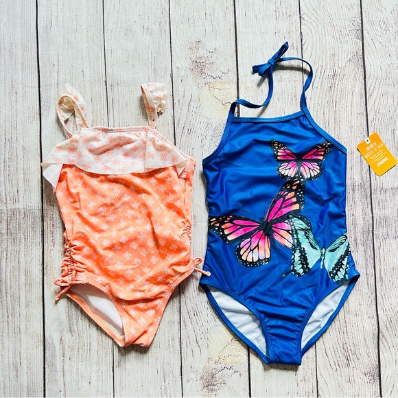 Gymboree Crazy 8 Butterfly Bathing Suit NEW Size 5/6 - Picture 2 of 6